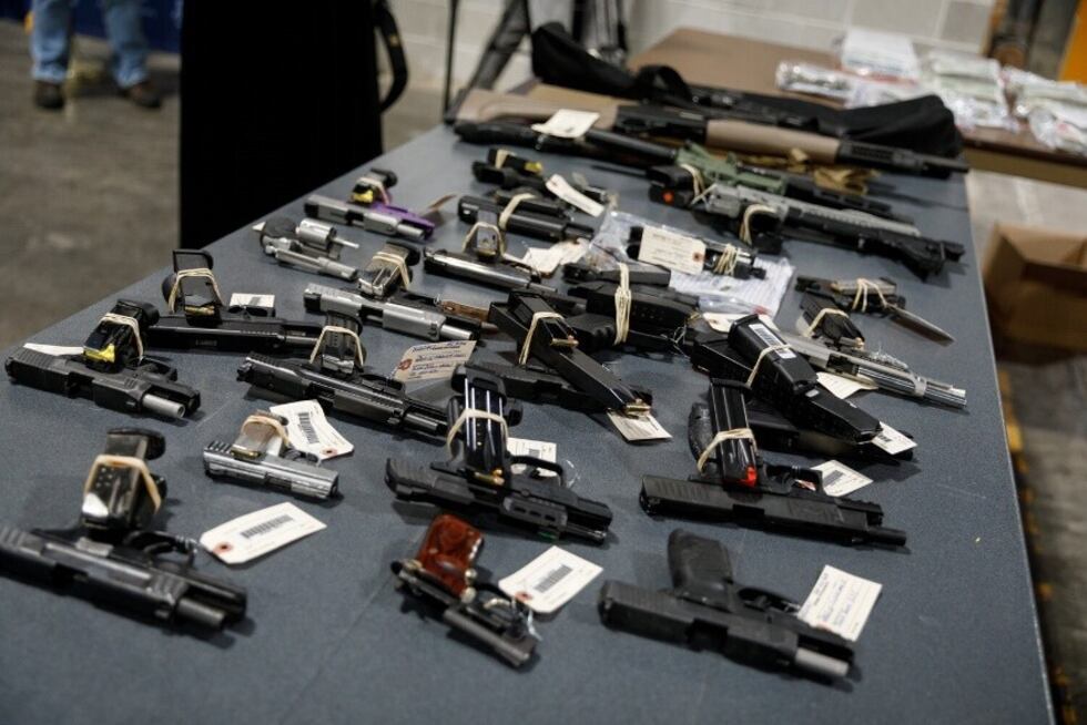 Guns seized by FBI Philadelphia Field Office during Operation Spring Cleaning