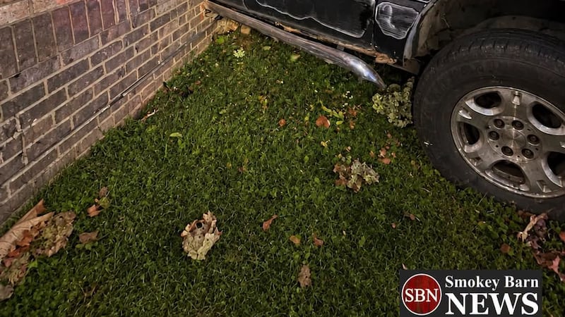 A truck smashed through a brick wall into a restaurant in Middle Tennessee.