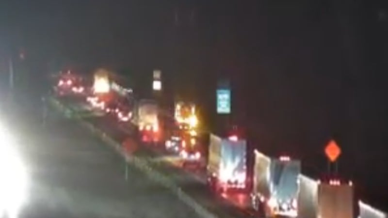 A crash involving multiple vehicles shut down I-24 West overnight.