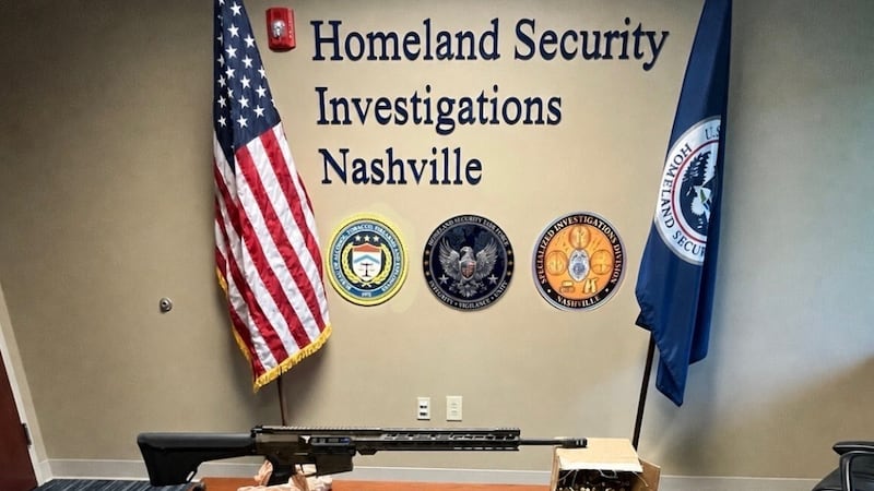 Firearms seized in the Middle District of Tennessee.