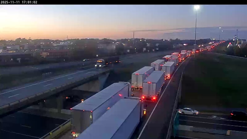 Traffic on I-24 in Paducah.