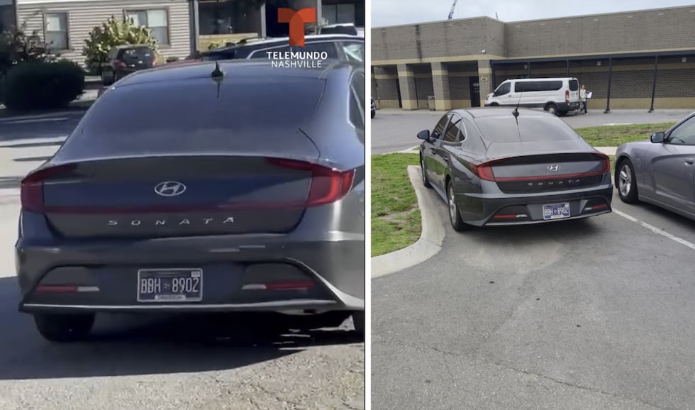 Auto con agente de ICE y a quien se le ha visto en al menos dos detenciones en Franklin, Tn