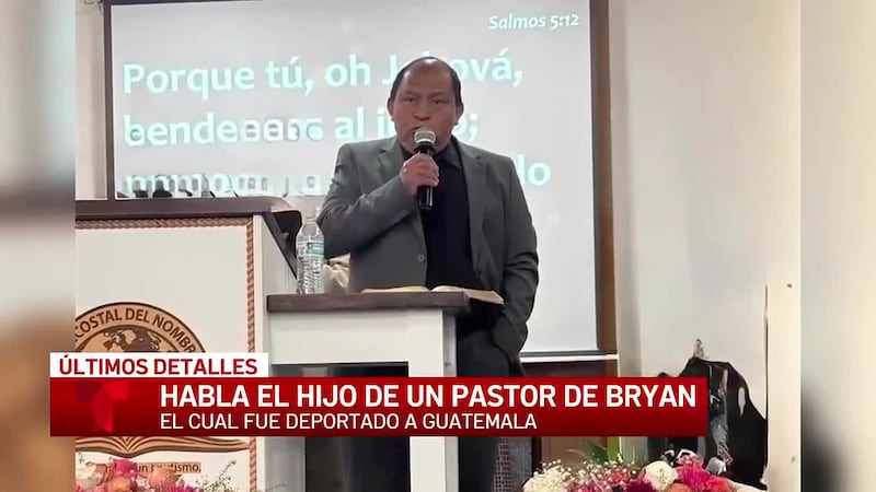 Un pastor de Bryan es deportado de regreso a Guatemala (Telemundo Central Texas)