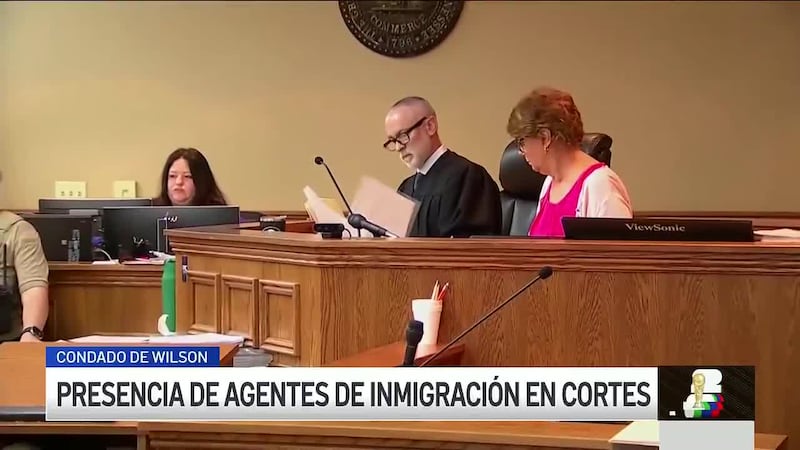 EN EXCLUSIVA: Así es como opera ICE dentro de la corte del condado de Wilson