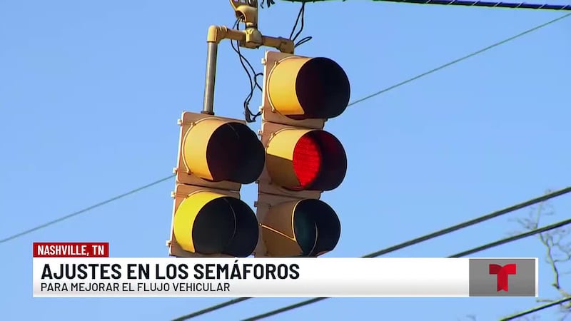 Nuevos semáforos para varias calles y avenidas en Nashville