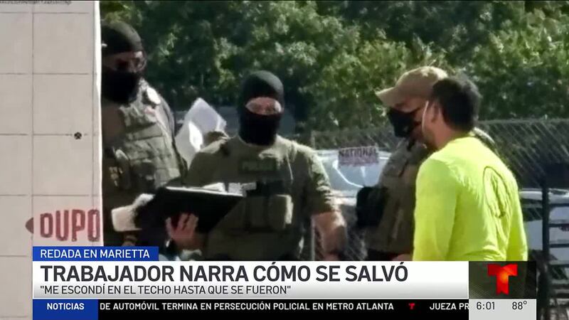 "Me escondí en el techo hasta que los agentes de ICE se fueron"